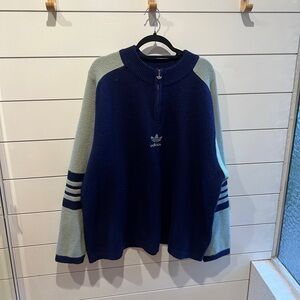 COPY - Vintage Adidas Oversized Quarterzip Sweater